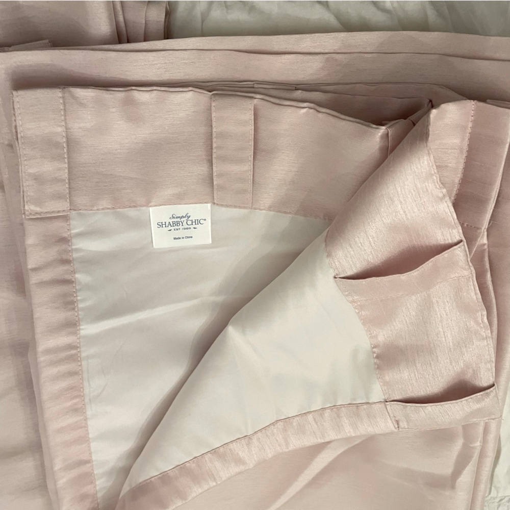 Simply Shabby Chic Light Pink Curtain Panels - Picture 8 of 12